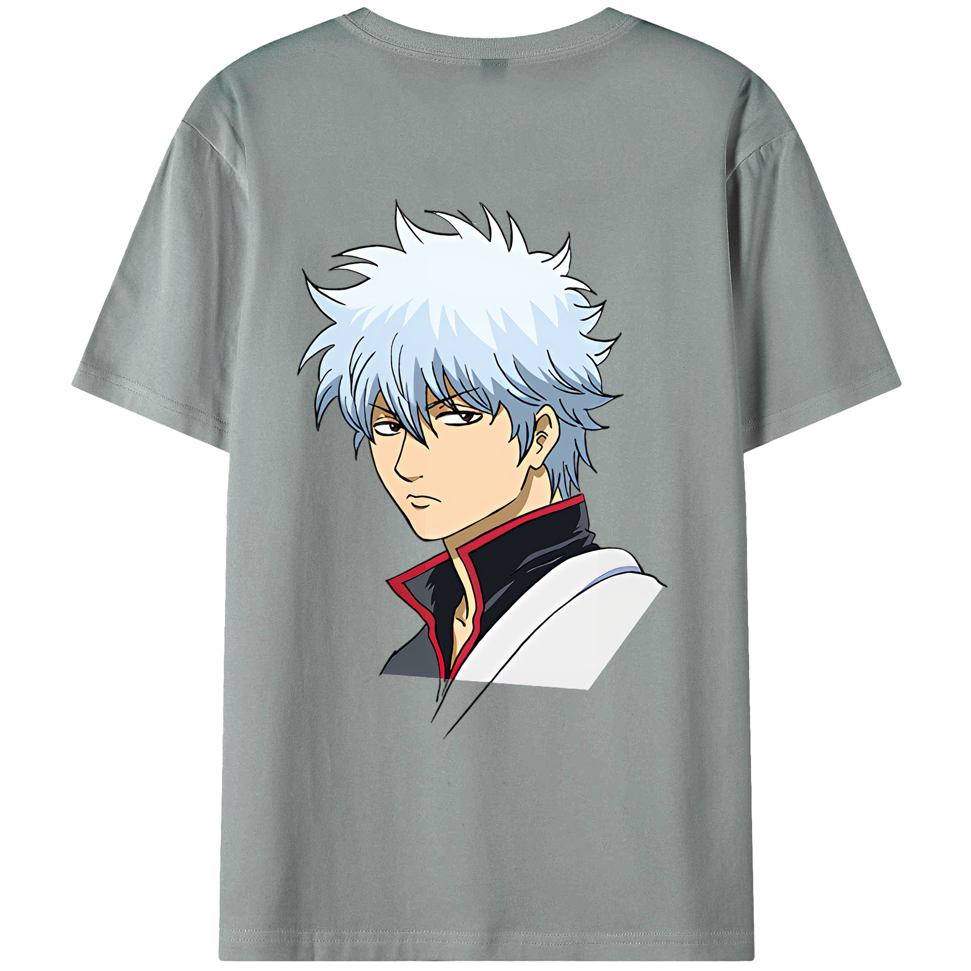 （画像用） ぎんたま 坂田銀時（さかたぎんとき） 神楽 志村新八（しむら しんぱち） GINTAMA Sakata Gintoki Kagura Shimura Shinpachi 綿100％ メンズ半袖Tシャツ（バックプリント） 通気性